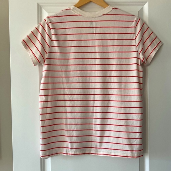 Disney Up top large t-shirt white red pink stripes - Picture 6 of 8